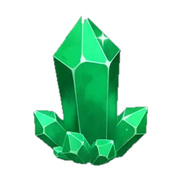 Green crystal